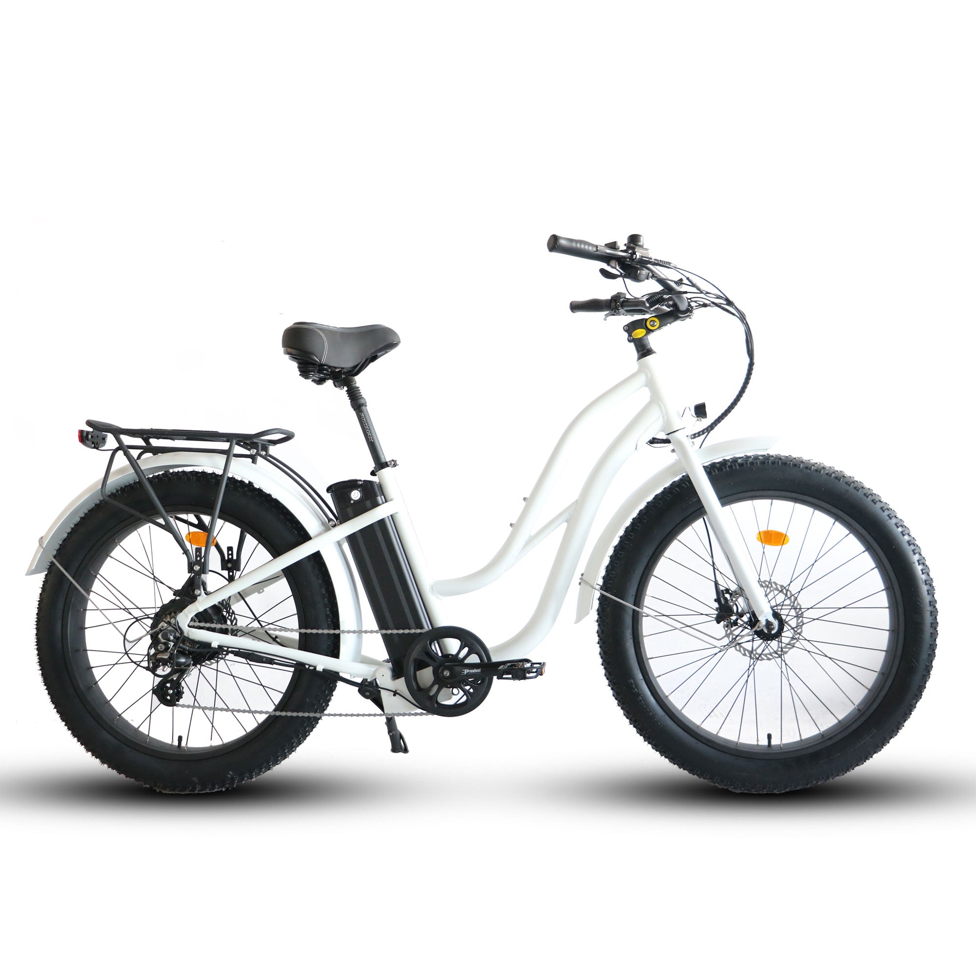 Costal Cruisers Fat Tire Step Thru 26x4 - 52v Beach Cruiser Electric Bike