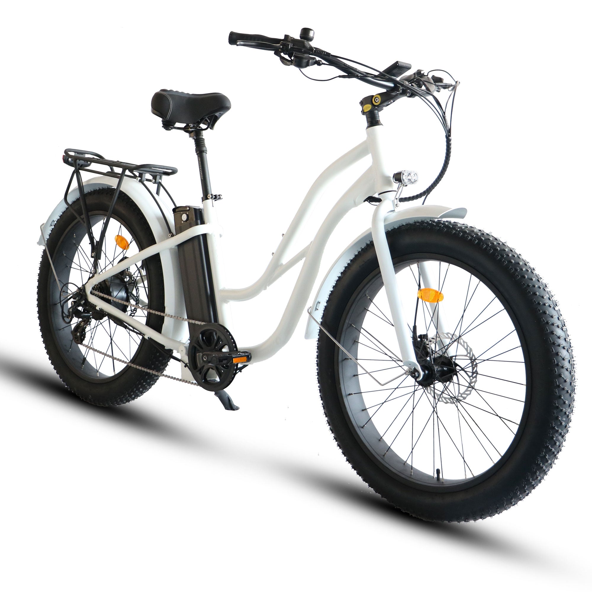 Costal Cruisers Fat Tire Step Thru 26x4 - 52v Beach Cruiser Electric Bike