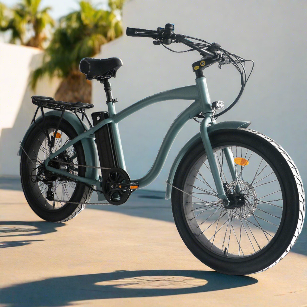 Coastal Cruisers Step Over 24x3 - 52v Beach Cruiser Electric Bike