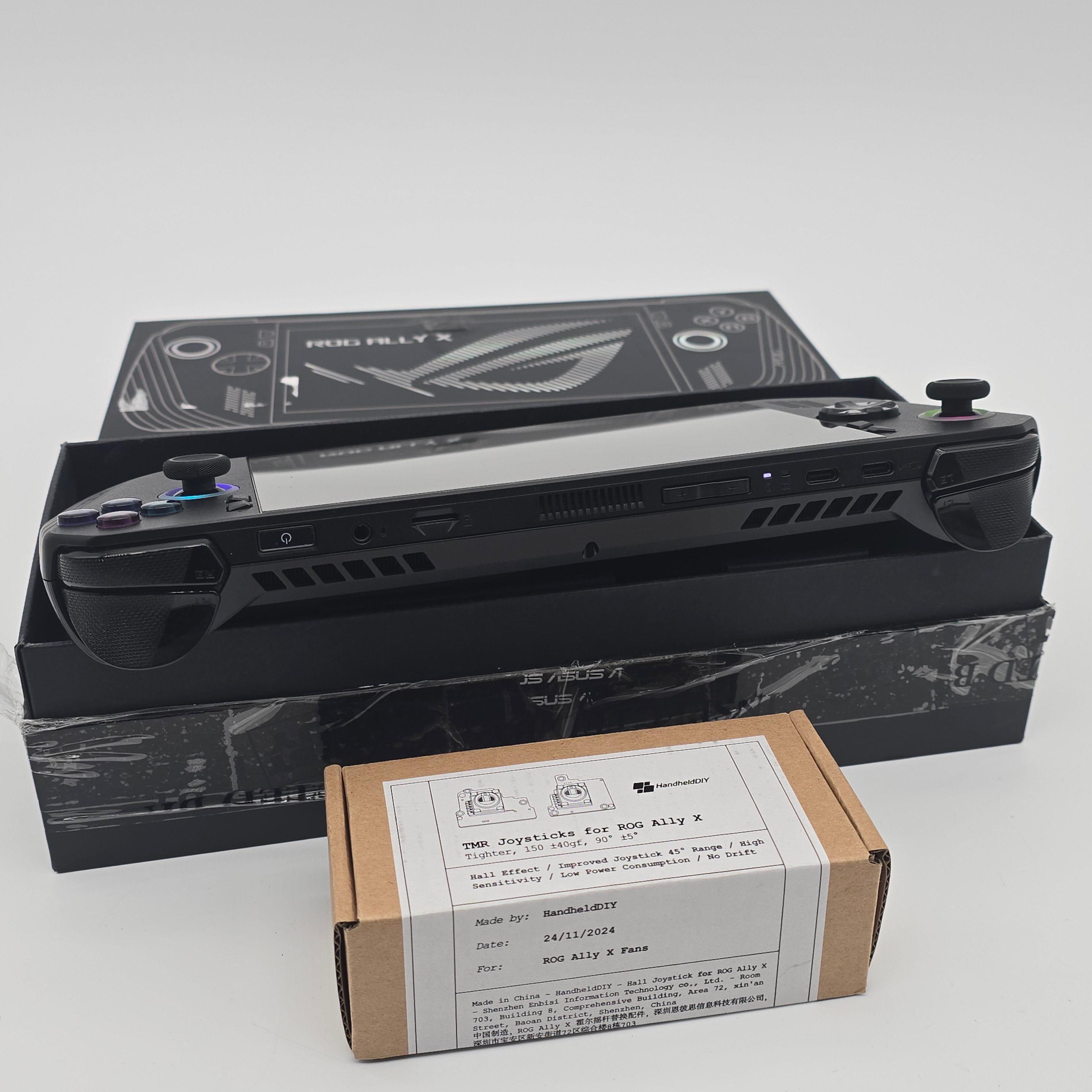 ASUS ROG ALLY X 1TB, TMR Hall Effect Joysticks, 24GB, 120Hz 7" Handheld Gaming PC Console