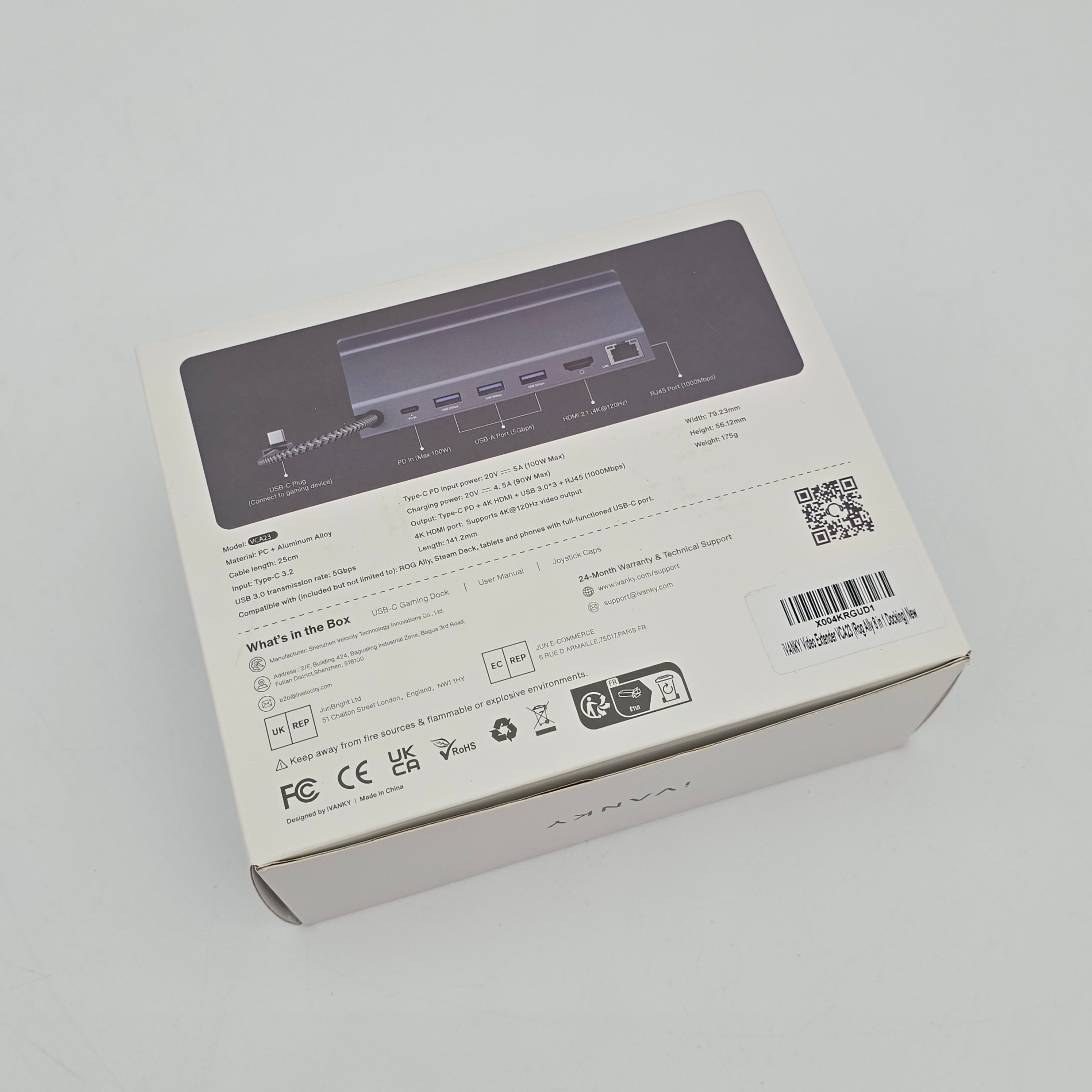 Ivanky USB-C Gaming Dock for Handheld Gaming PC, ROG Ally, Steam Deck, Lenovo Legion, MSI Claw