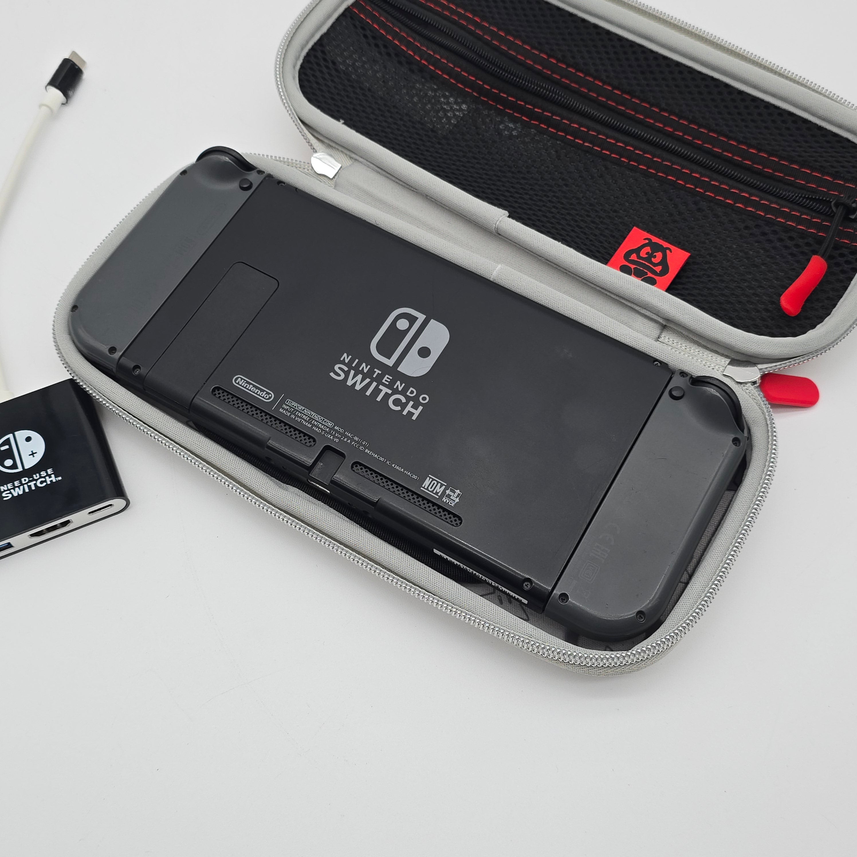 Nintendo Switch LCD Grey, V1 HAC-001(-01) Game Console w/ 1.5TB MicroSD